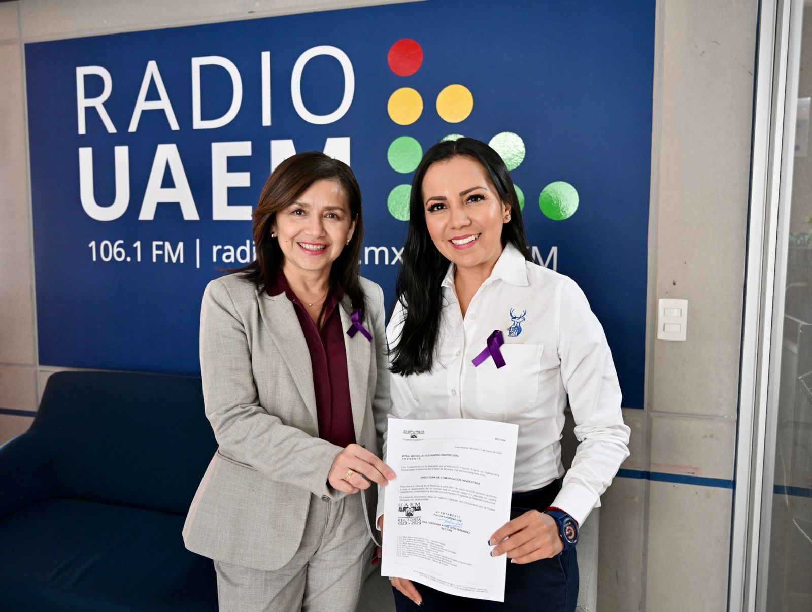 Nombramiento como Directora de Comunicación Universitaria a la Dra. Michel Alejandra Onofre Díaz